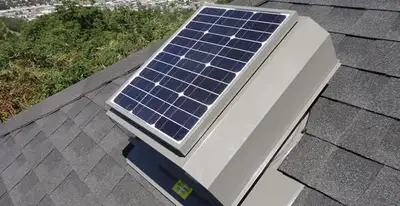 attic fan installation services with energy-efficient roof-mounted ventilation system in Salt Lake City, UT