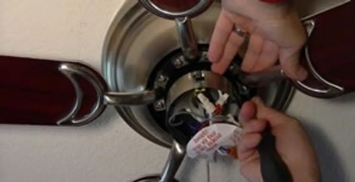 Ceiling fan installation with electrical wiring and mounting by professional electrician in Salt Lake City, UT