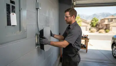 Level 2 EV charger installation at a Magna, Utah home by a professional electrician
