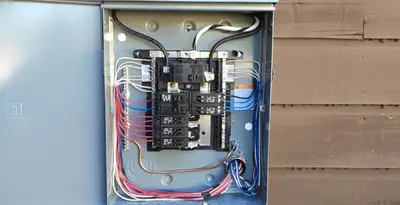 electrical panel upgrade service featuring newly installed electrical panel wired by licensed electricians in Salt Lake City, UT