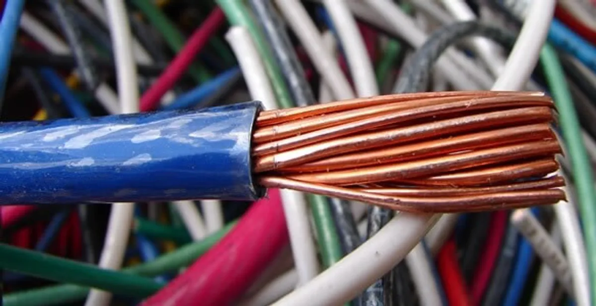 electrical wiring services showing exposed copper conductors and cable preparation in Salt Lake City, UT