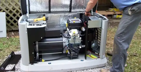 generator installation service showing technician connecting and configuring generator components in Salt Lake City, UT