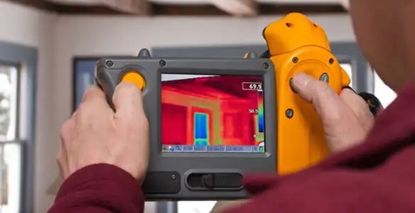 home energy audit service capturing thermal readings to analyze insulation and electrical efficiency in Salt Lake City, UT