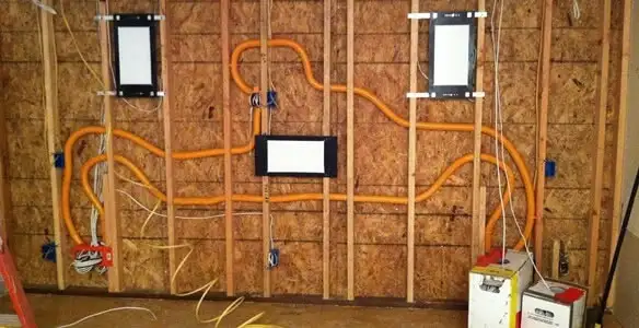 new construction wiring project displaying complete electrical system layout installed by professionals in Salt Lake City, UT