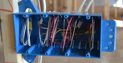 new construction wiring installation featuring electrical boxes and cable routing by expert electricians in Salt Lake City, UT