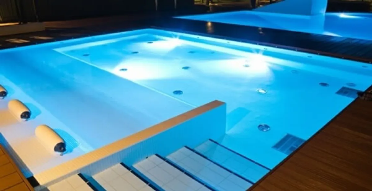 pool light installation and repair services providing modern illuminated pool lighting in Salt Lake City, UT