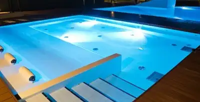 pool light installation and repair services providing modern illuminated pool lighting in Salt Lake City, UT