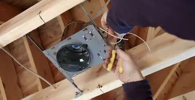 Professional recessed lighting installation with electrical wiring by licensed electricians in Salt Lake City, UT