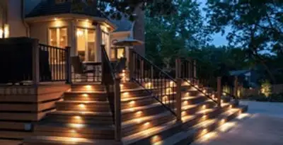 Residential electrician installing outdoor lighting for home safety in Salt Lake City, UT