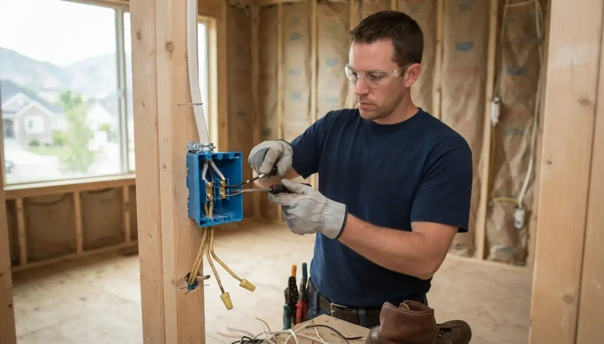 Electrician rewiring a home and adding circuits in Salt Lake City, UT