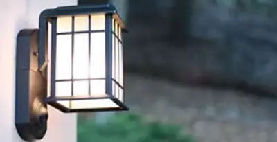 security light installation services with professionally mounted exterior wall light in Salt Lake City, UT