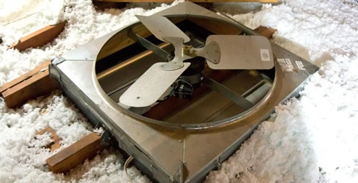whole house fan installation services with attic-mounted ventilation unit in Salt Lake City, UT