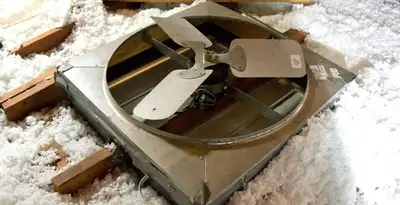 whole house fan installation services with attic-mounted ventilation unit in Salt Lake City, UT