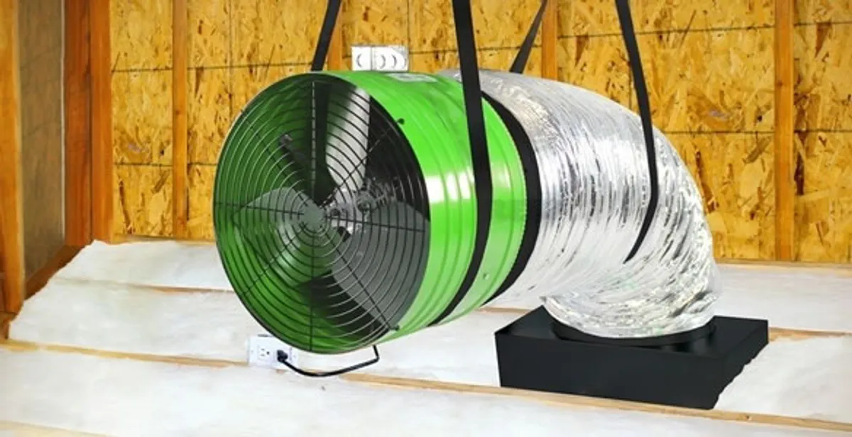 whole house fan installation services with professionally mounted ventilation fan system in Salt Lake City, UT