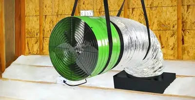 whole house fan installation services with professionally mounted ventilation fan system in Salt Lake City, UT